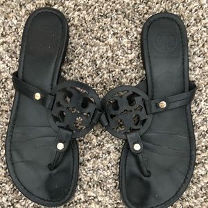 Tory Burch Miller Sandals - Black Size 8
